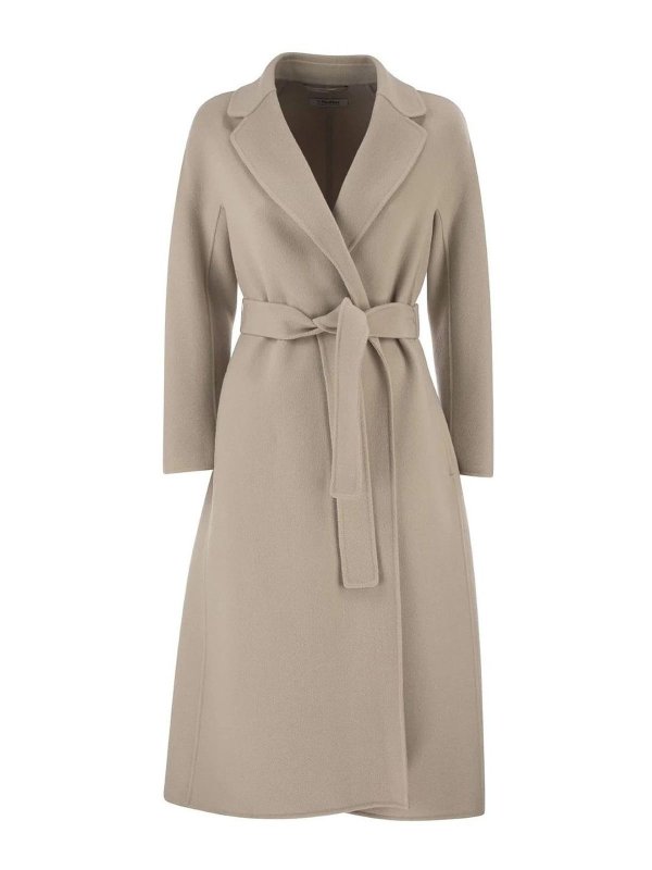 Max Mara: Abrigos semilargos - Abrigo Midi - Blanco