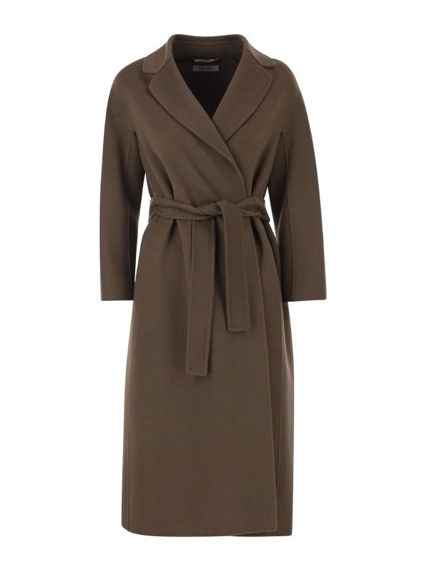 Max Mara: Abrigos semilargos - Abrigo Midi - Marrón