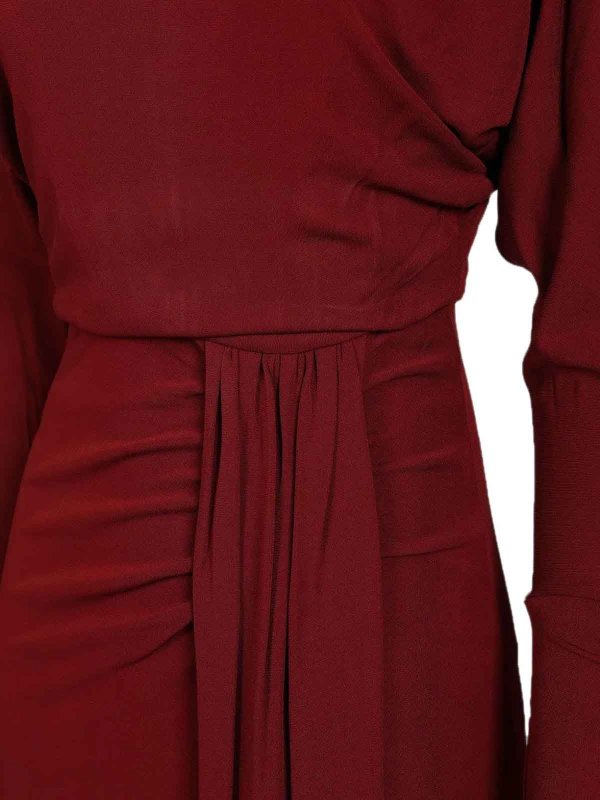MAX MARA STUDIO: ニーレングスドレス online - 膝丈ドレス - ダークレッド
