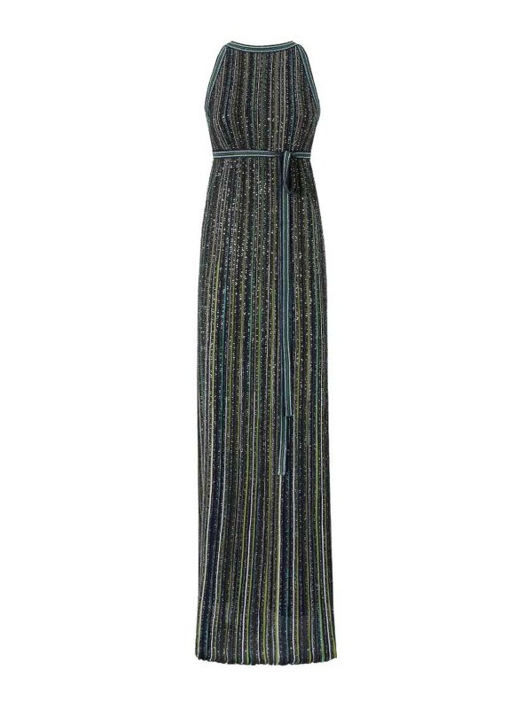 MISSONI: Strickpullover mit Rundhalsausschnitt - Rundhalspullover - Blau