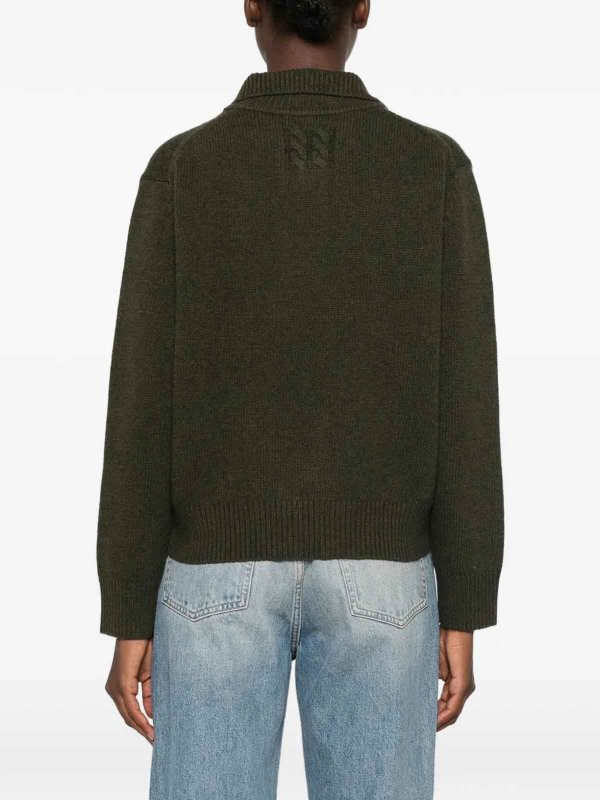 クルーネック - 緑 shop online: NILI LOTAN