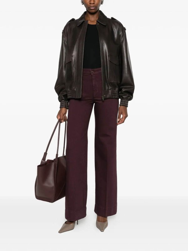 VICTORIA BECKHAM: カジュアルトラウザー online - カジュアルパンツ - ダークレッド