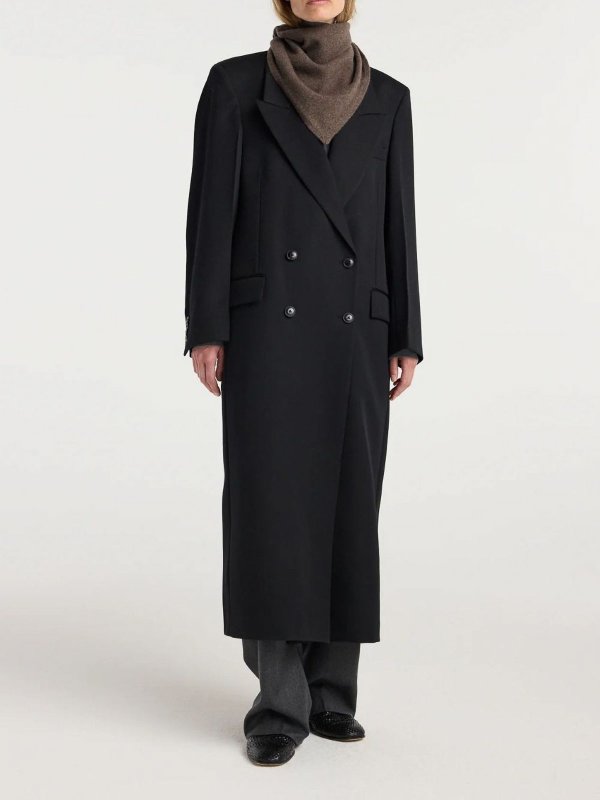 ROHE: scarves online - Small Knitted Triangle Scarf