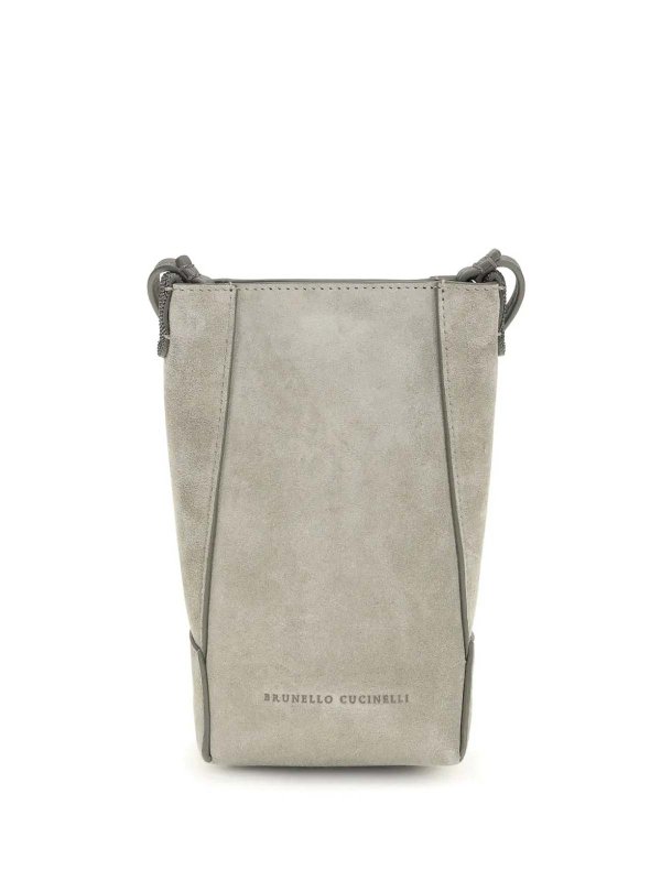 BRUNELLO CUCINELLI: バケットバッグ - バケットバッグ - グレー
