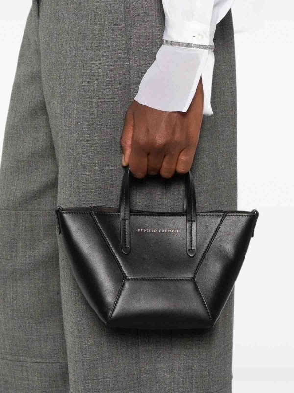 BRUNELLO CUCINELLI: Handtaschen online - Shopper - Schwarz