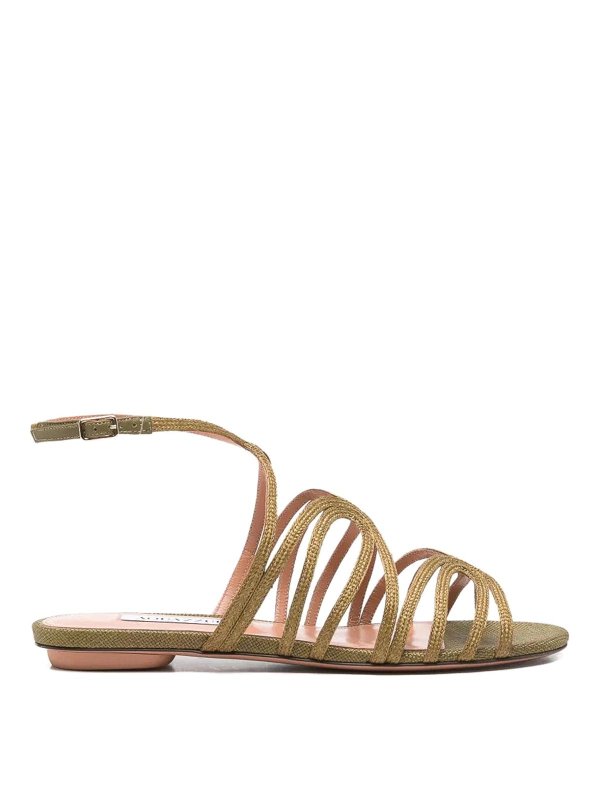 Aquazzura: フラットシューズ - フラットシューズ - 緑