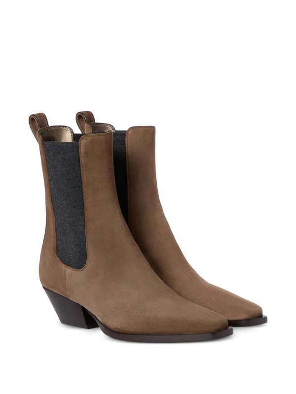 BRUNELLO CUCINELLI: ankle boots online - Suede Bootie