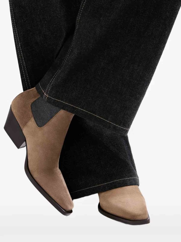 The Best Shops BRUNELLO CUCINELLI: ankle boots - Suede Bootie