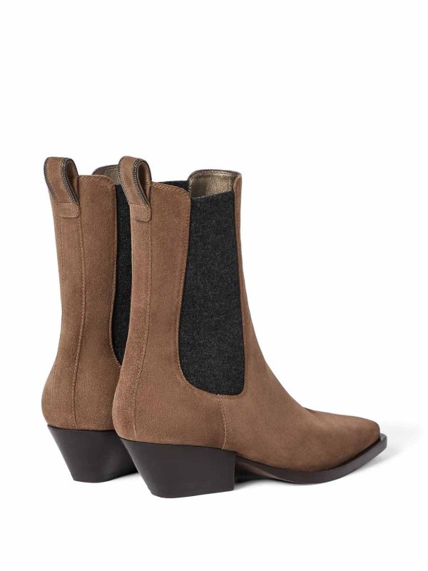 Suede Bootie shop online: BRUNELLO CUCINELLI