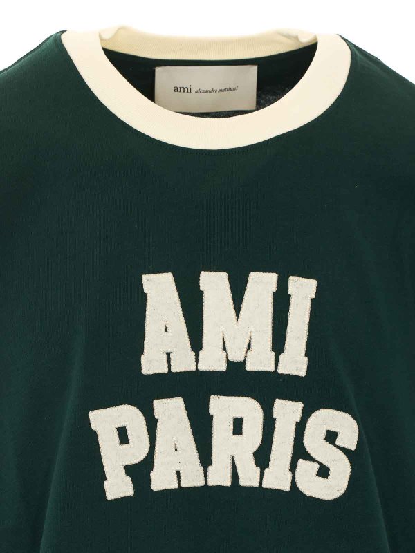 T-Shirt - Grün shop online: AMI PARIS