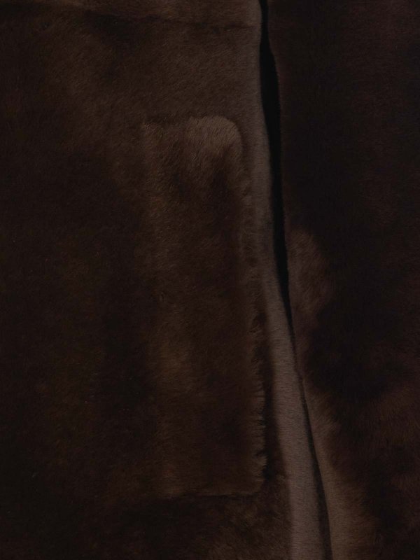 The Best Shops Blancha: 毛皮＆シアリングコート - 毛皮/ムートンコート - ブラウン