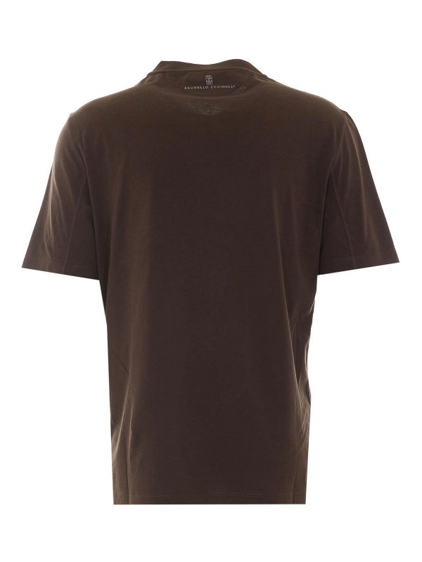BRUNELLO CUCINELLI: T-shirts online - T-Shirt - Braun