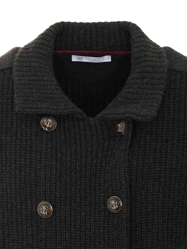 Cardigan - Grau shop online: BRUNELLO CUCINELLI