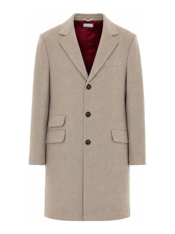 BRUNELLO CUCINELLI: knee length coats - Coat