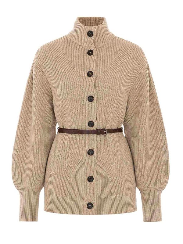 BRUNELLO CUCINELLI: Cardigans - Cardigan - Braun