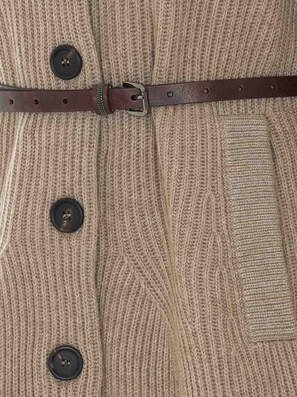 The Best Shops BRUNELLO CUCINELLI: Cardigans - Cardigan - Braun