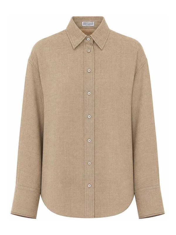BRUNELLO CUCINELLI: Hemden - Hemd - Beige