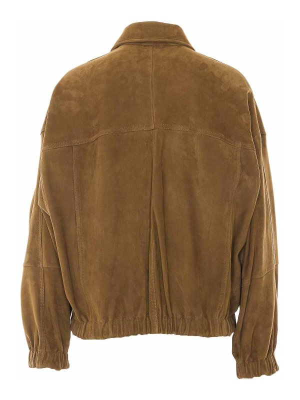 BRUNELLO CUCINELLI: leather jacket online - Suede Jacket