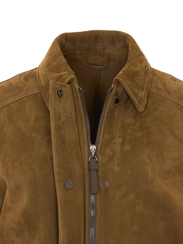 Suede Jacket shop online: BRUNELLO CUCINELLI