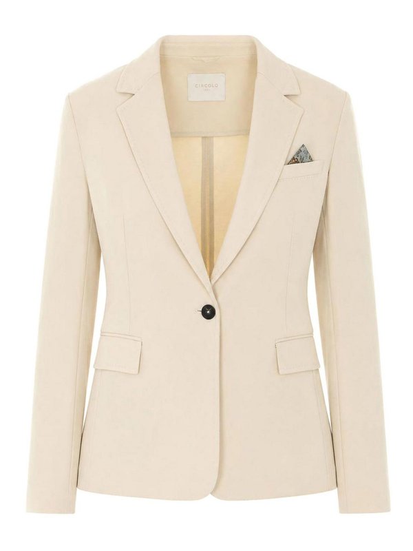 CIRCOLO 1901: blazers - Single Breasted Jacket
