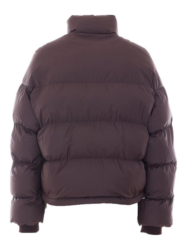 Courreges: padded jackets online - Bordeaux Cropped Down Jacket
