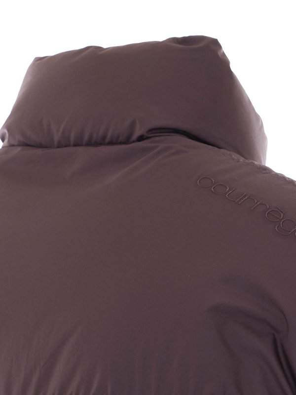 The Best Shops Courreges: padded jackets - Bordeaux Cropped Down Jacket