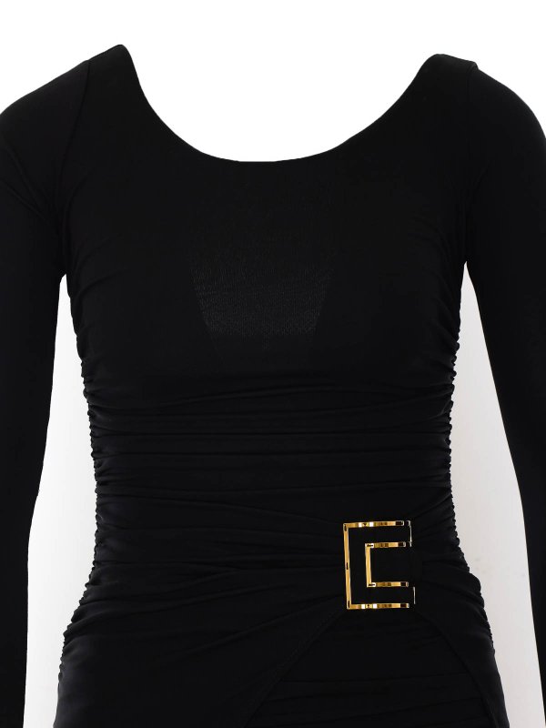 Knielanges Kleid - Schwarz shop online: ELISABETTA FRANCHI