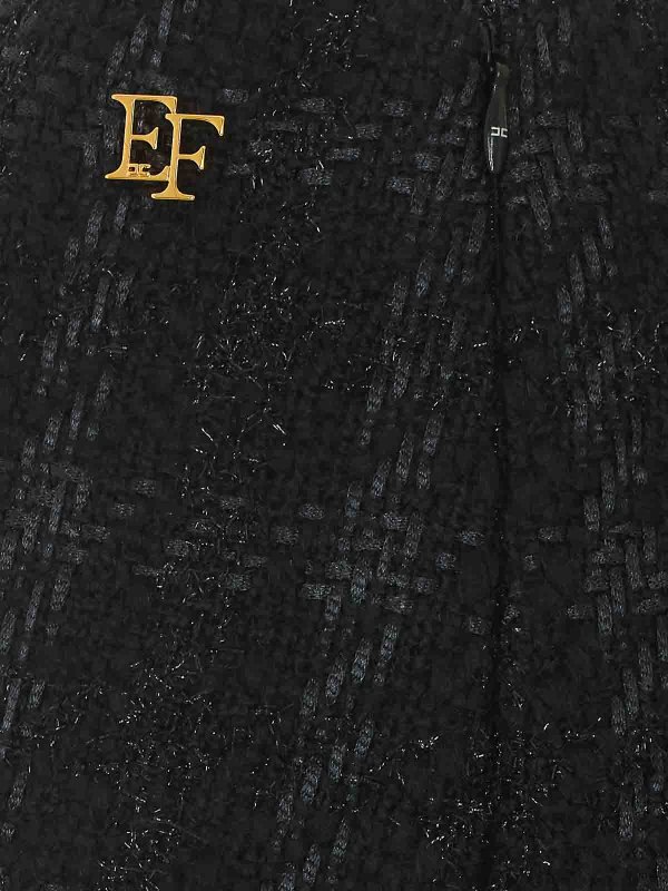 The Best Shops ELISABETTA FRANCHI: ニーレングススカート＆ミディ丈 - 膝丈/ミディスカート - 黒