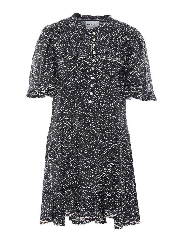 Isabel Marant Etoile: Strickpullover mit Rundhalsausschnitt - Rundhalspullover - Schwarz