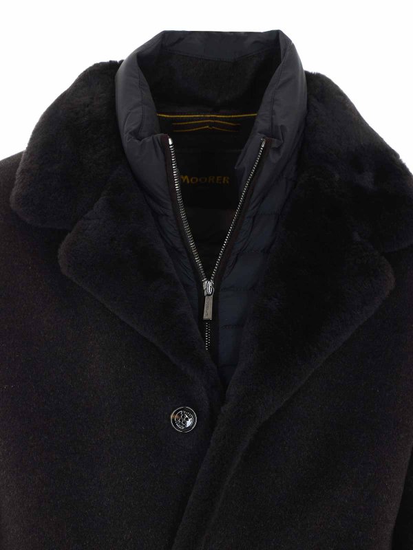 ダウンコート - ブラウン shop online: MOORER