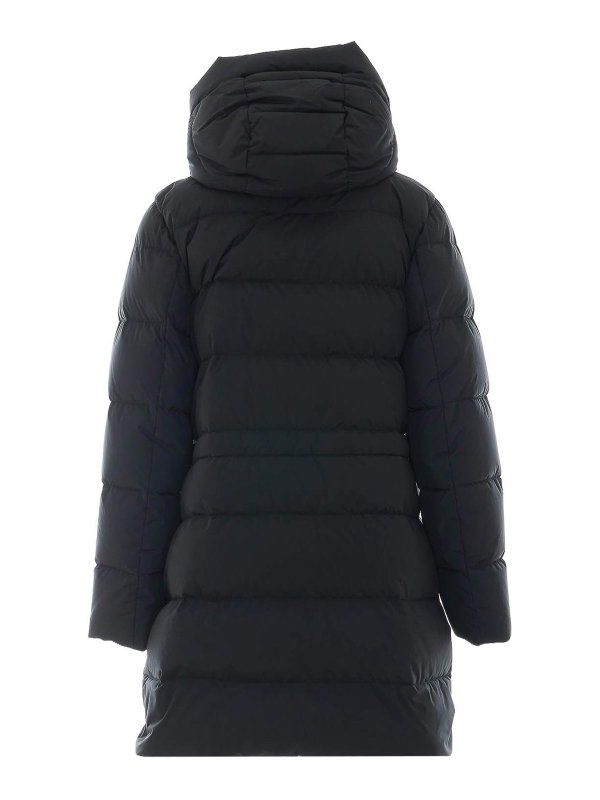 MOORER: padded jackets online - Black Klie Down Jacket
