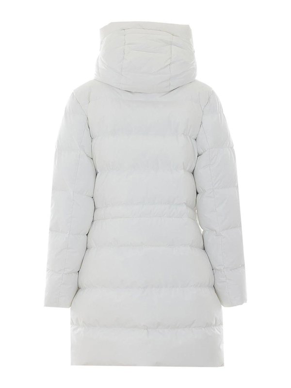 MOORER: padded jackets online - White Klie Down Jacket