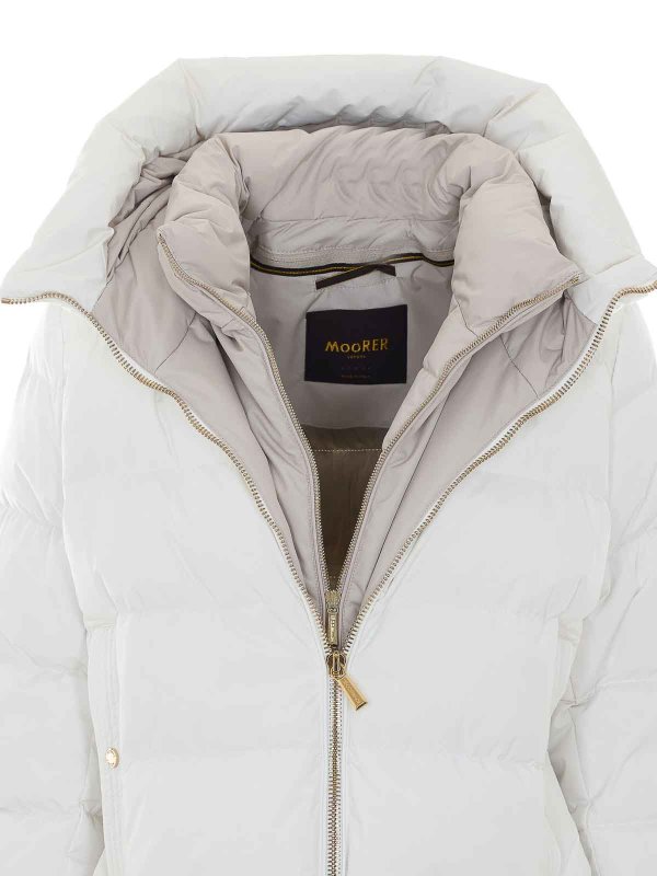 White Klie Down Jacket shop online: MOORER