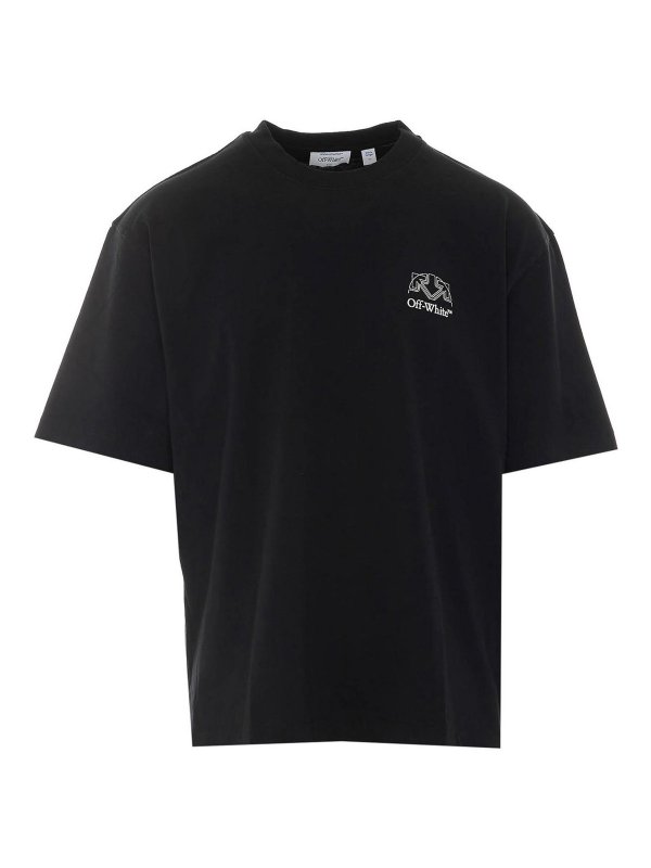 OFF-WHITE: T-shirts - T-Shirt - Schwarz