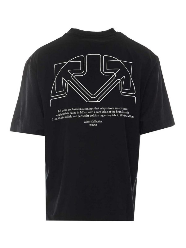 OFF-WHITE: T-shirts online - T-Shirt - Schwarz
