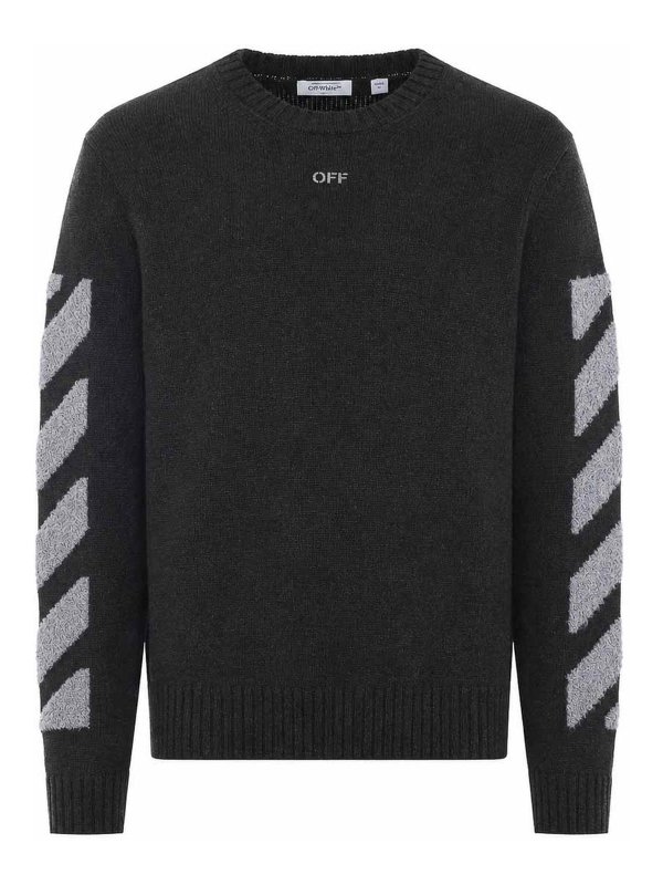 OFF-WHITE: クルーネック - クルーネック - グレー