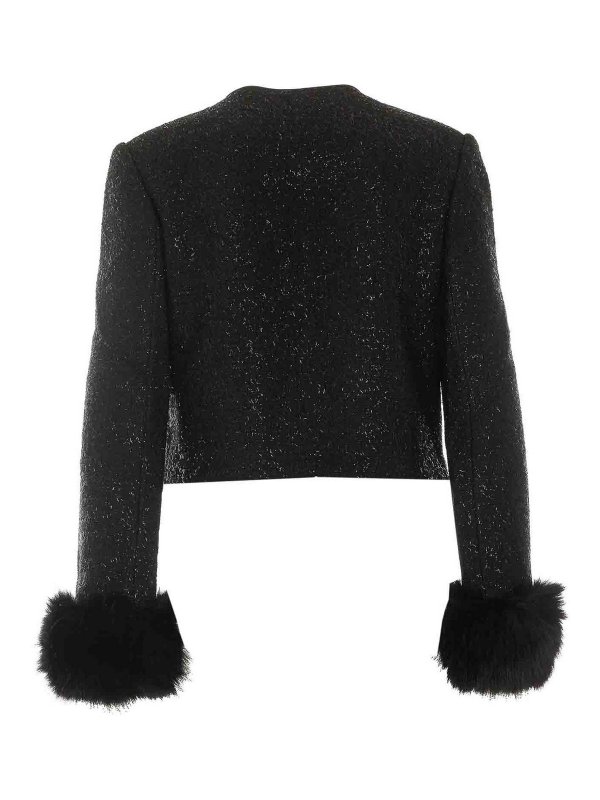 Self Portrait: Fur & Shearling Coats online - Boucle Fur Jacket