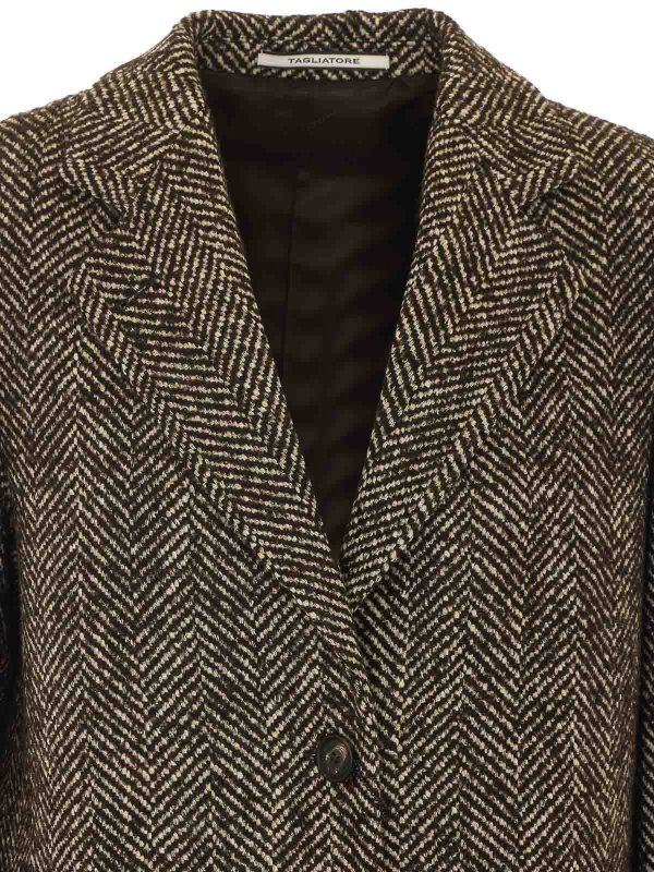 Knielanger Mantel - Braun shop online: TAGLIATORE