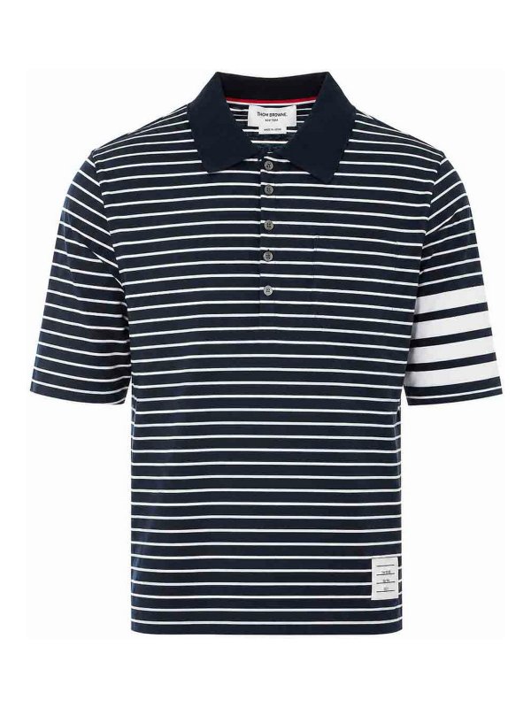 THOM BROWNE: Polos - Polo - Azul
