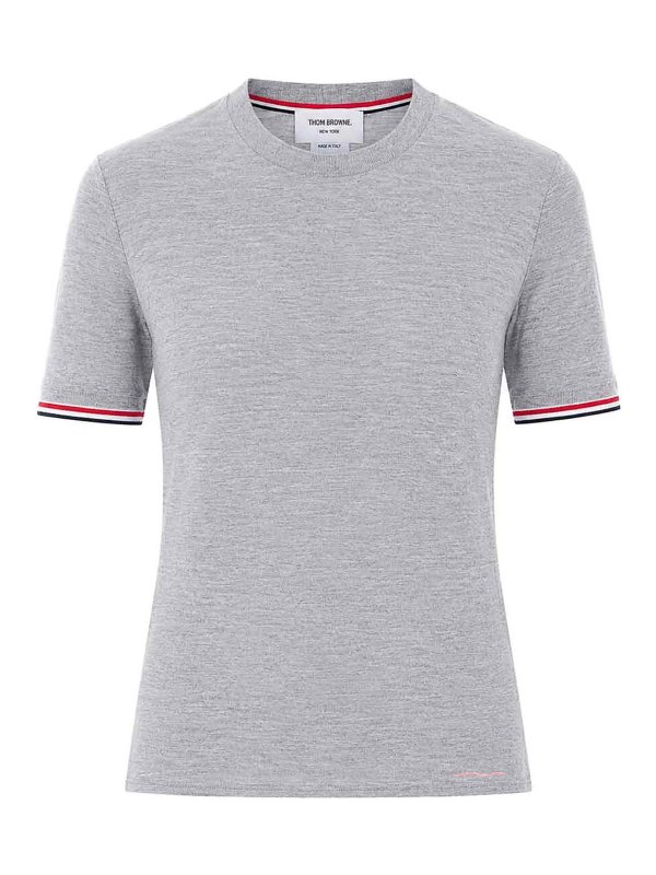 THOM BROWNE: T-shirts - T-Shirt - Grau