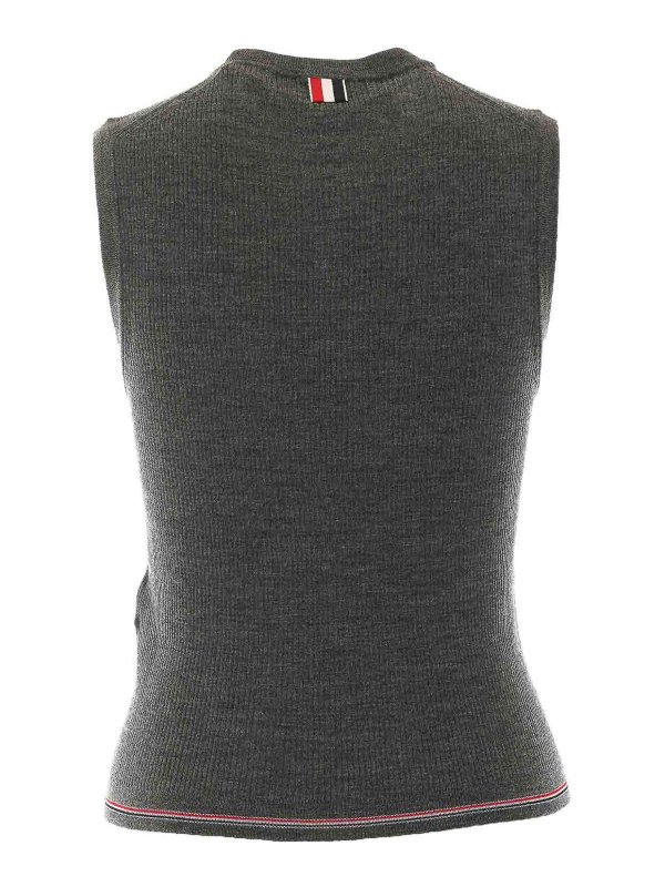 THOM BROWNE: Tops und Tank Tops online - Top - Grau