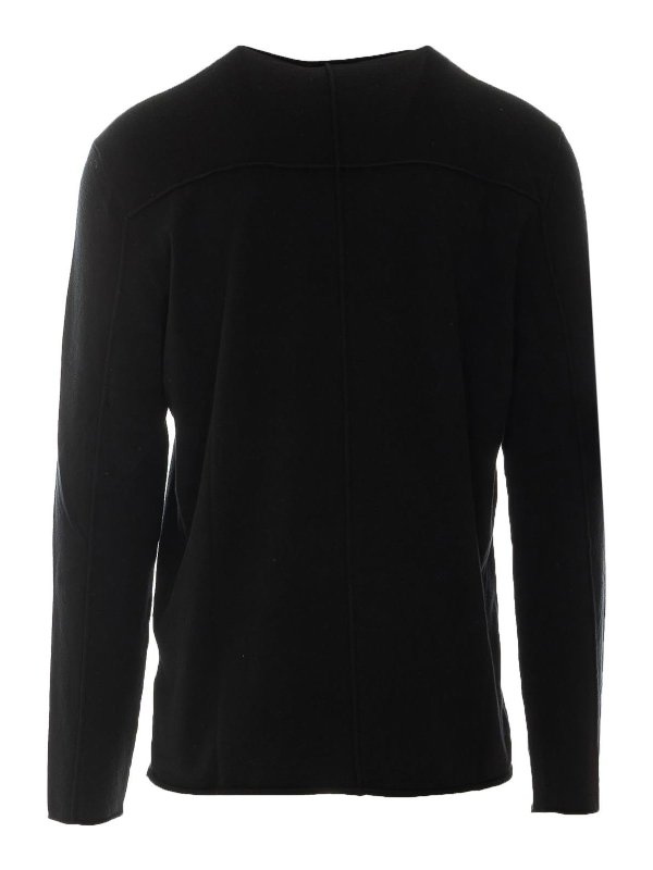 THOM KROM: Strickpullover mit Rundhalsausschnitt online - Rundhalspullover - Schwarz
