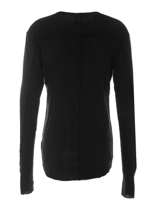 THOM KROM: Pull col rond online - Pull Col Rond - Noir