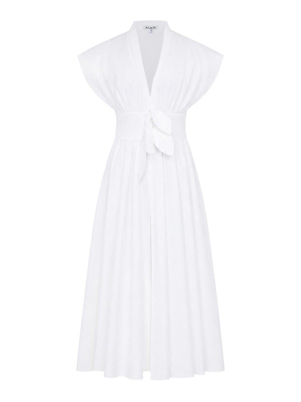 Alaïa: ニーレングスドレス - 膝丈ドレス - 白