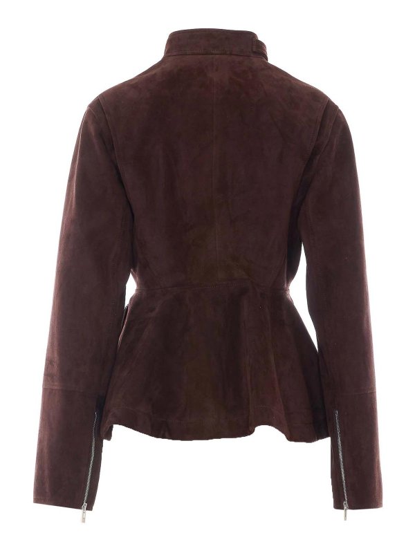 Alaïa: Lederjacken online - Lederjacke - Braun