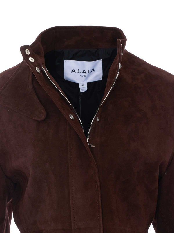 Lederjacke - Braun shop online: Alaïa