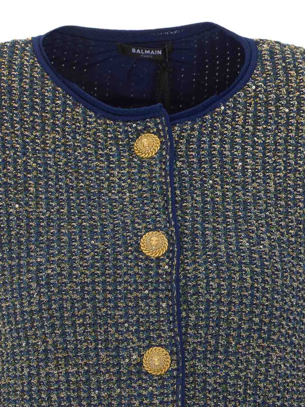 Cardigan - Blau shop online: Balmain