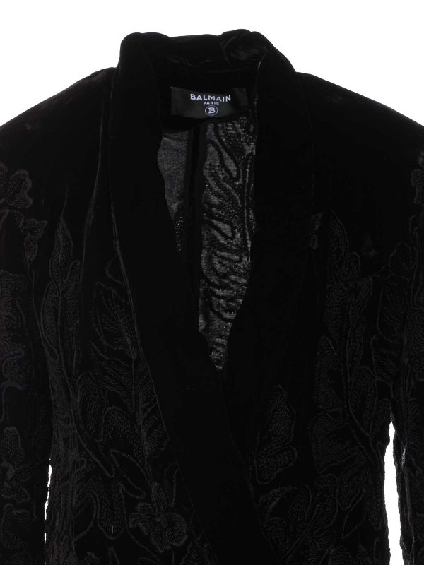 Velvet Embroidered Jacket shop online: Balmain