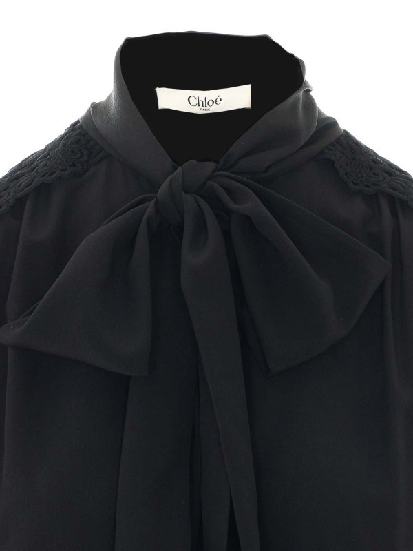 ブラウス - 黒 shop online: CHLOE