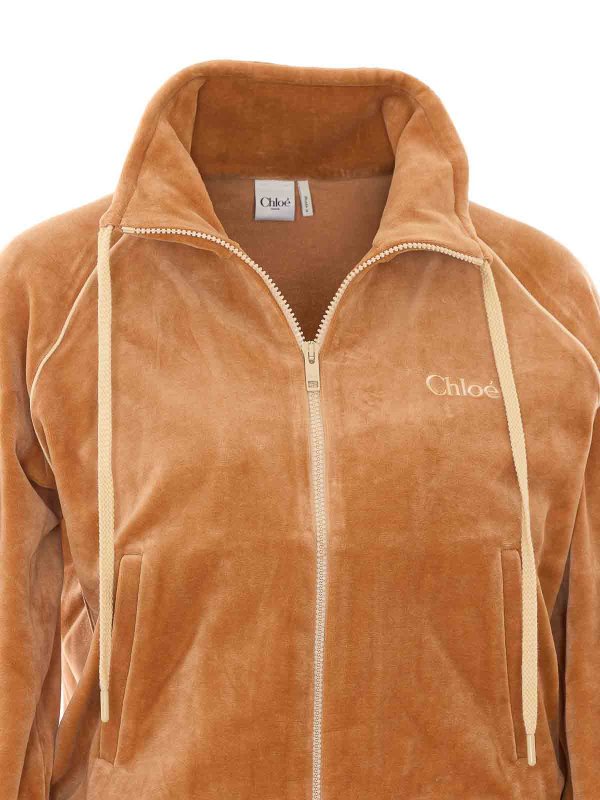 Felpa con zip shop online: CHLOE